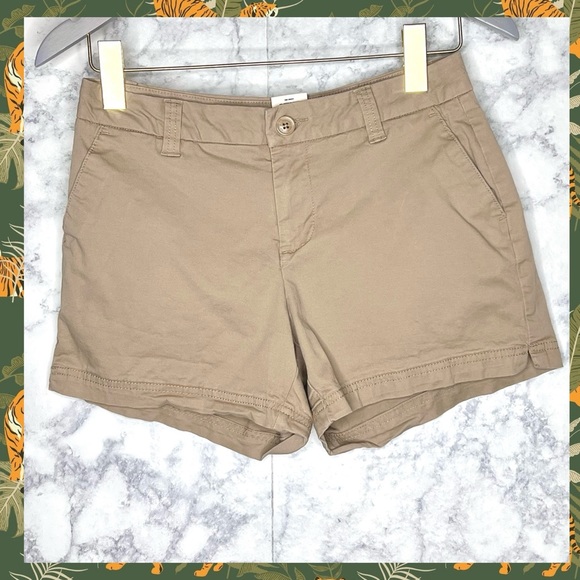 MAGELLAN Khaki Tan Flat Front Shorts Women’s 2 - Picture 1 of 11